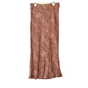 Women’s Snake Print Midi Skirt XS S New